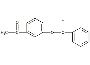 间苯甲酰氧基苯乙酮结构式