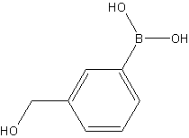 3-(羟基甲基)苯硼酸结构式