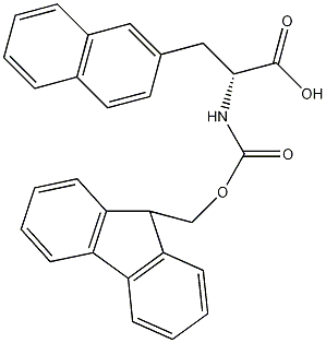 芴甲氧羰基-D-2-萘丙氨酸结构式