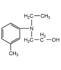 2-(N-乙基间甲苯胺基)乙醇结构式