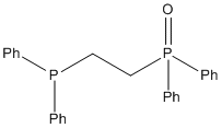 1,2-二(二苯基膦基)乙烷单氧化物结构式