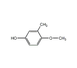 3-甲基-4-甲氧基-苯酚结构式