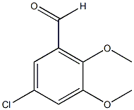 5-氯-2,3-二甲氧基苯甲醛结构式