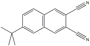 6-叔丁基-2,3-萘二甲腈结构式