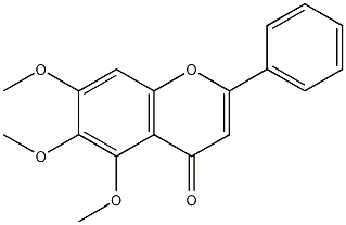 5,6,7三甲氧基黄酮结构式