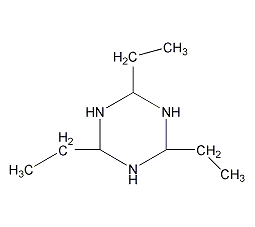 2,4,6-三乙基六氢-1,3,5-三嗪结构式