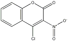 4-氯-3-硝基香豆素结构式