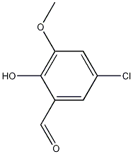 5-氯-2-羟基-3-甲氧基苯甲醛结构式