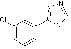 5-(3-氯苯基)-1H-四唑结构式