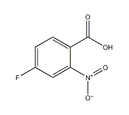 4-氟-2-硝基苯甲酸结构式