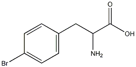 DL-对溴苯丙氨酸结构式