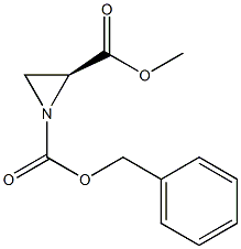 (S)-(-)-N-Z-吖丙啶-2-羧酸甲酯结构式