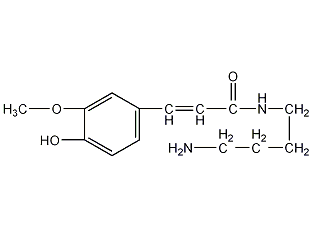 阿魏酰基-1,4-丁二胺结构式