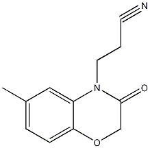 3-(6-甲基-2H-1,4-苯并噁嗪-3(4H)-酮-4-基)-丙腈结构式