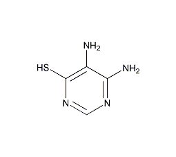 4,5-二氨基-6-巯基嘧啶结构式