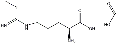 NG-单甲基-L-精氨酸醋酸盐结构式