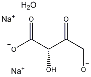 L(-)-苹果酸二钠一水结构式