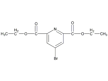 4-溴吡啶-2,6-二羧酸二乙酯结构式