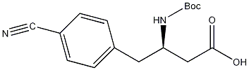 (R)-Boc-4-氰基-β-Homophe-OH结构式
