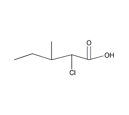 (2S,3S)-2-氯-3-甲基戊酸结构式