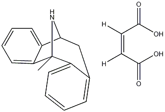 (5S,10R)-(–)-5-Methyl-10,11-dihydro-5H-dibenzo­[a,d]­cyclo­hepten-5,10-imine hydrogen maleate