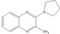2-(Pyrrolidin-1-yl)-3-aminoquinoxaline