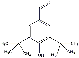 3,5-二叔丁基-4-羟基苯甲醛结构式