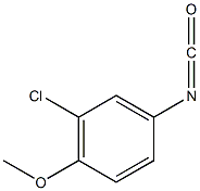 异氰酸3-氯-4-甲氧苯酯结构式