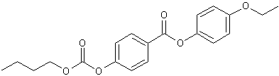 4-(4-乙氧基苯氧基羰基)苯基碳酸丁酯结构式