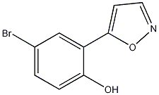 4-溴-2-(5-异恶唑基)苯酚结构式