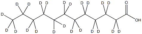 月桂酸-d23结构式