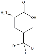 L-亮氨酸-5,5,5-d3结构式