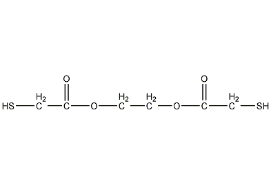 双(巯基乙酸)乙二醇结构式