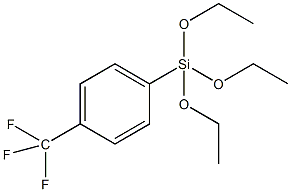 三乙氧基[4-(三氟甲基)苯基]硅烷结构式