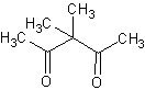 3,3-二甲基-2,4-戊二酮结构式