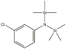 3-氯-N,N-双(三甲基甲硅烷基l)苯胺结构式