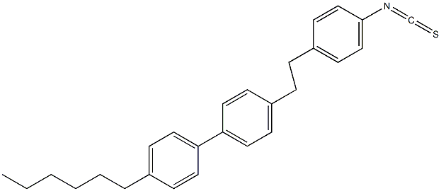 4-己基-4'-[2-(4-异硫氰基苯基)乙基]-1,1'-联苯结构式