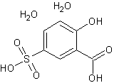 5-磺基水杨酸二水结构式