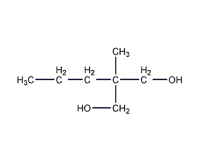 2-甲基-2-丙基-1,3-丙二醇结构式