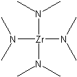 四(二乙氨基)锆(Ⅳ)结构式