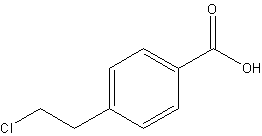 4-(2-氯乙基)苯甲酸结构式