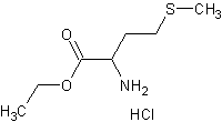 DL-Methionine ethyl ester hydrochloride结构式