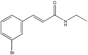 反-3-溴-N-乙基肉桂酰胺结构式