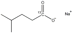 4-甲基戊酸钠-1-13C结构式