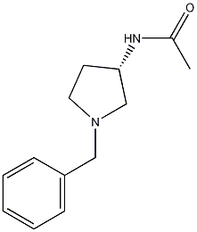 (S)-(-)-1-苄基-3-乙酰氨基吡咯烷结构式