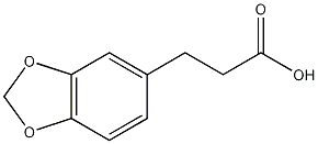 3-(3,4-亚甲二氧苯基)丙酸结构式