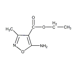 3-甲基-5-氨基-4-异噁唑甲酸乙酯结构式
