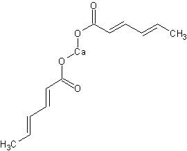 山梨酸钙结构式