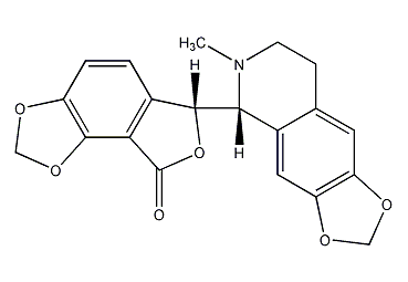 (+)-荷包牡丹碱结构式