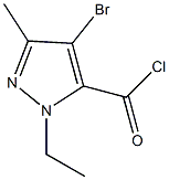 4-溴-1-乙基-3-甲基-1H-吡唑-5-羰酰氯结构式